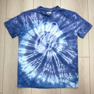 Rolling Stones Tongue Logo Tie Dye T Shirt Women's Small Blue Bravado 2021 Tee
